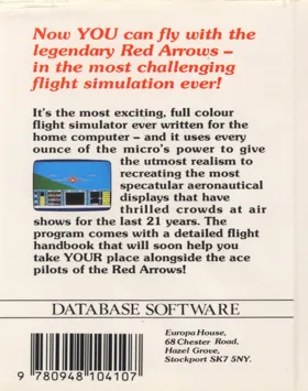 Red Arrows, The (1985)(Database)[REDARW] box cover back